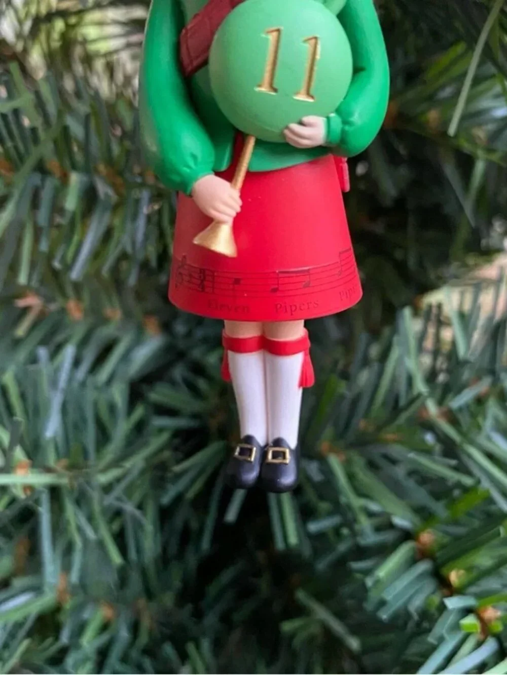 Hallmark 2021 11 Eleven Pipers Piping 12 Days of Christmas ornament